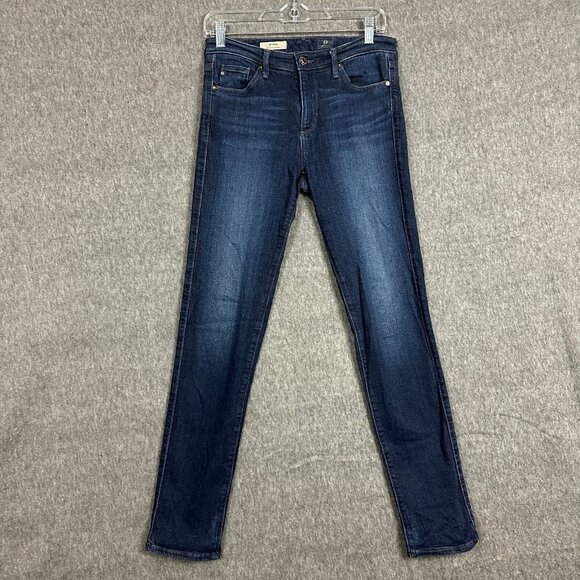 AG Adriano Goldschmied Womens 27 Skinny Blue Jeans The Prima Mid Rise Cigarette - Picture 1 of 15